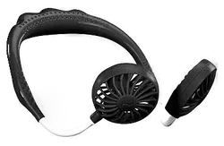 InFactory Mobiler Akku-Doppelventilator VT-105 – zum Umhängen, 3 Geschwindigkeitsstufen - Bild 4