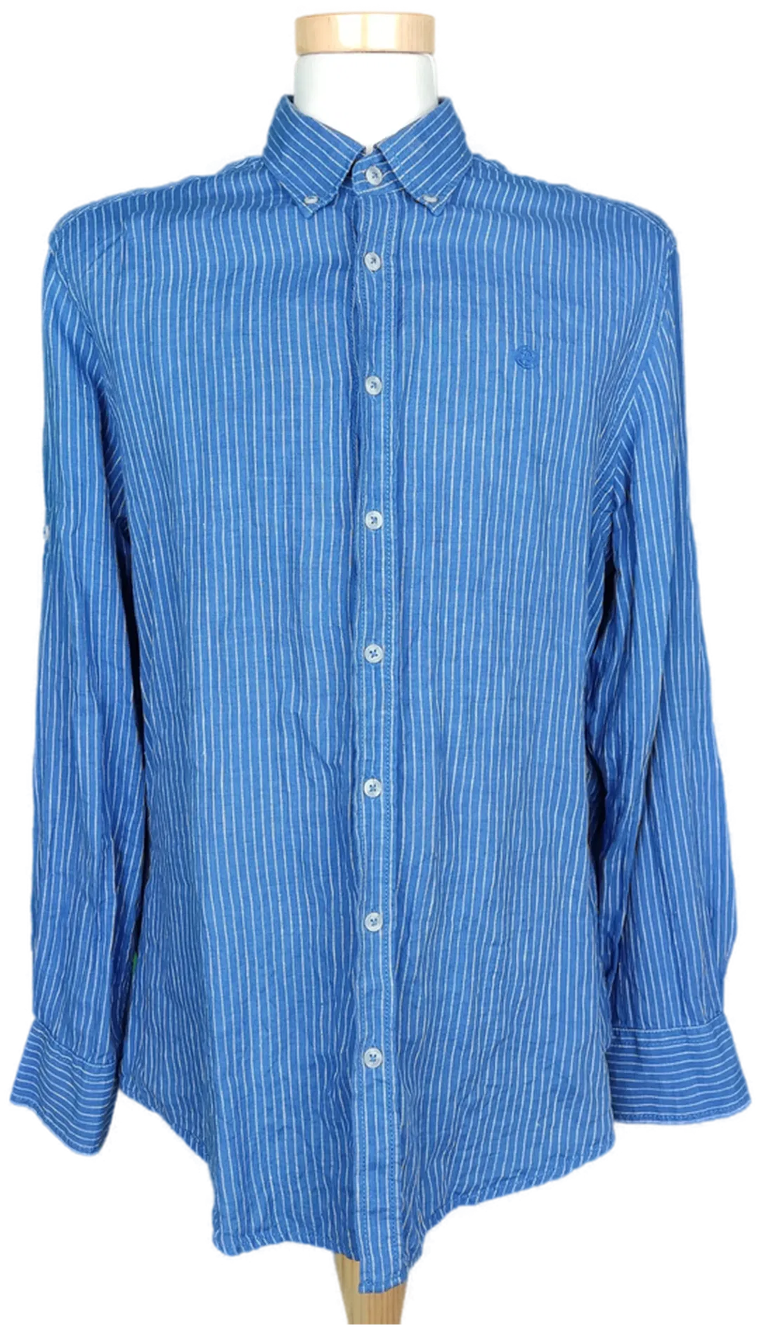 Jean Carriere Herren Hemd blau getreift - L - Bild 1