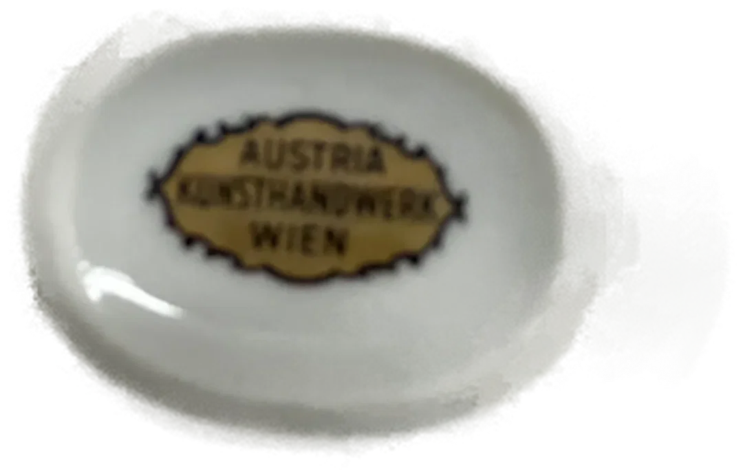 Vase Austria Kunsthandwerk Wien 1961 - Dekorative Rarität in Top-Qualität – Bild 2