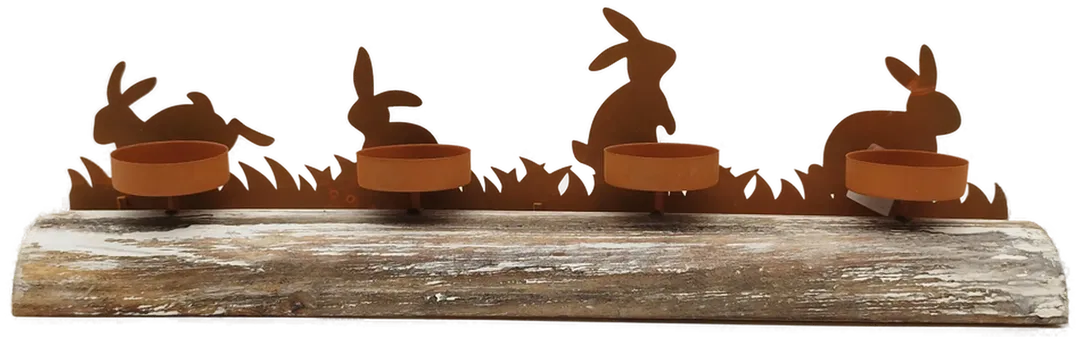 Kerzenständer Ostern mit vier Häschen! - Bild 4