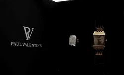 Paul Valentine Armbanduhr, eckig, 2cm, goldfarbenes Gliederarmband - Bild 6