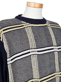 Tramt Exclusiv Vintage Herren Strickpullover, marine - Gr. M  - Bild 4