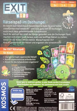 Exit das Spiel KIDS - Rätselspaß im Dschungel - KOSMOS - Bild 2