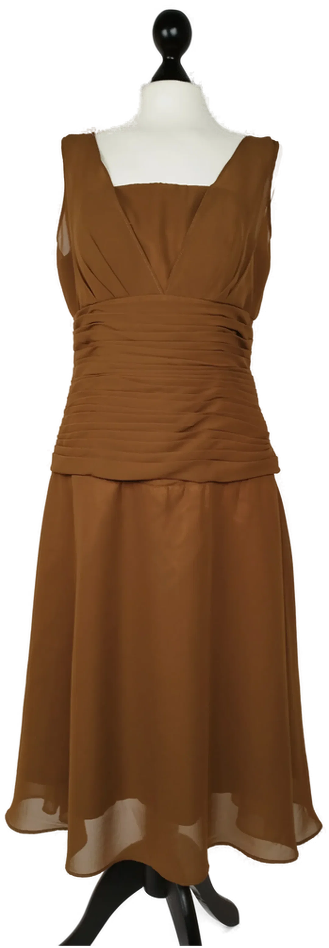 Elegantes Kleid - wattiertes Bustier integriert, schmeichelnde Raffung – Bild 1