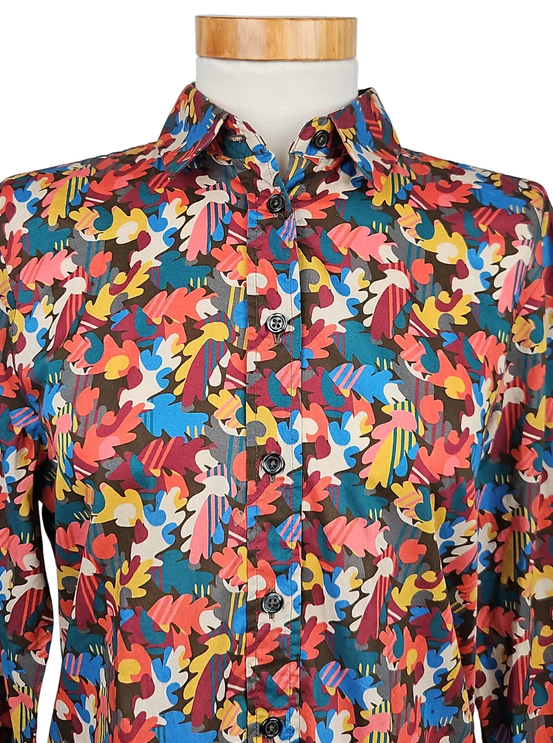 Dantendorfer Damen Leinen Bluse, multicolor - Gr. XS  – Bild 4