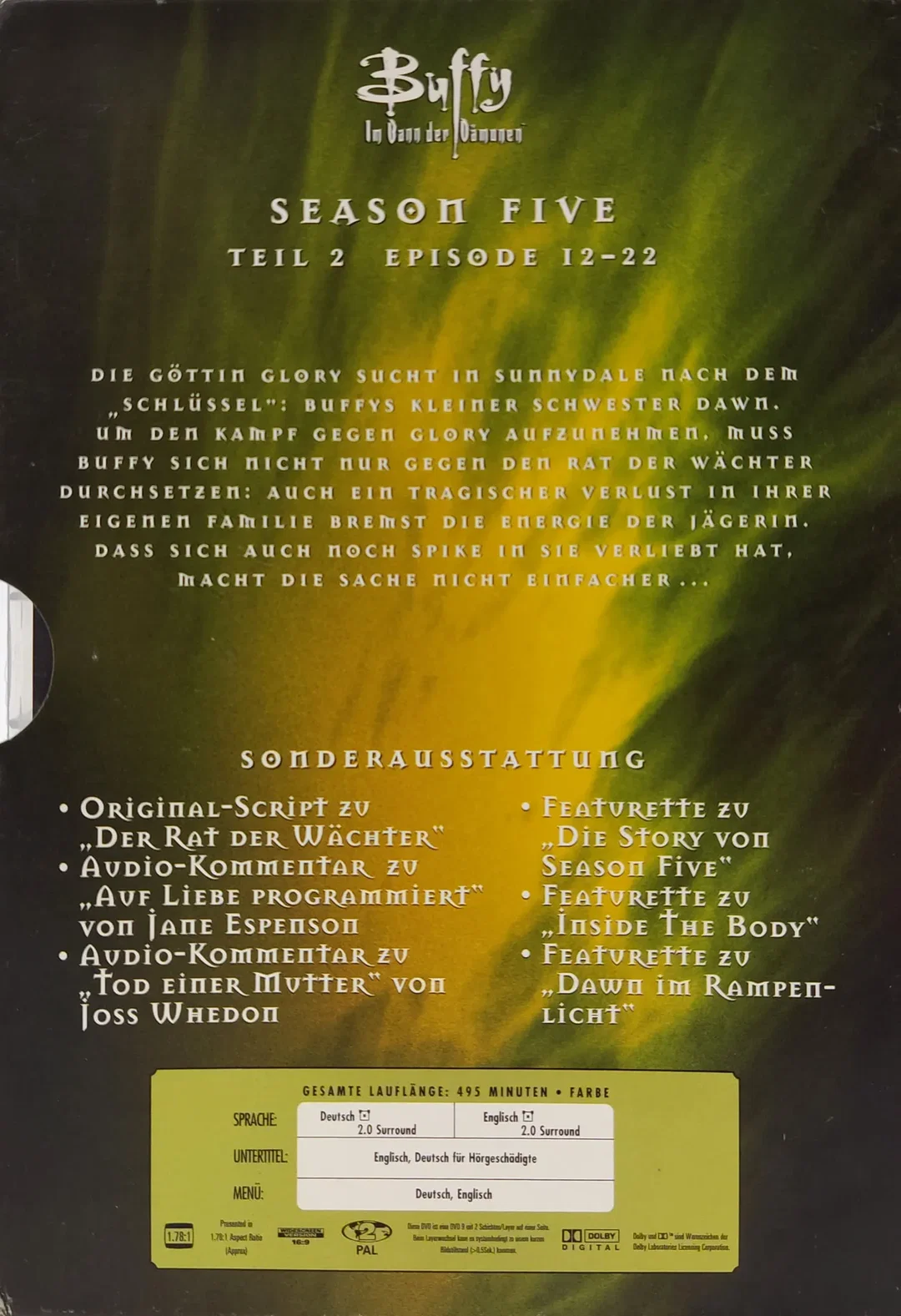 Steffi's Pick - Buffy - Im Bann der Dämonen - Season Five - 3 DVD's  – Bild 3