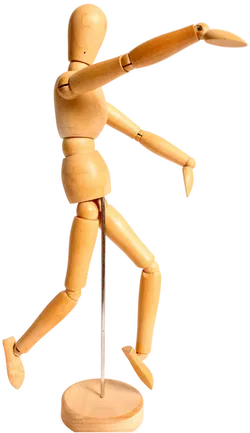  2 Stk. Holz-Gliederpuppen ca. 35 cm | Künstlerpuppen | Bewegliche Gelenke - Bild 3