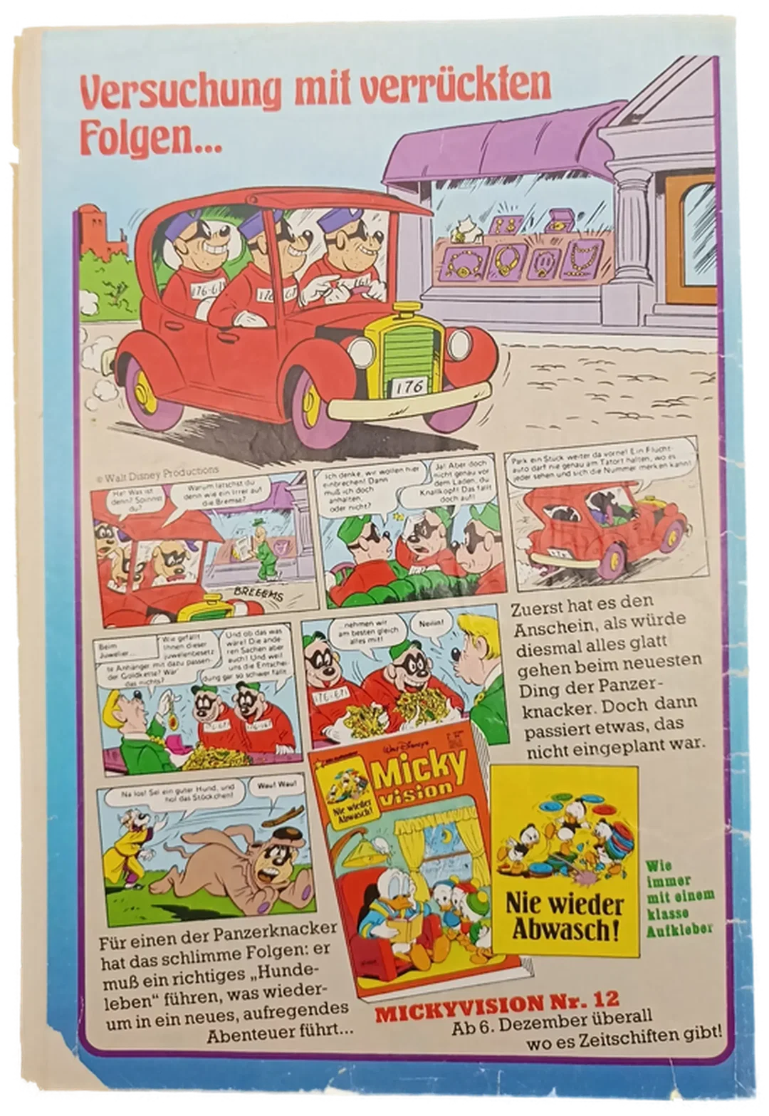 Walt Disneys Micky Vision Nr. 11/1983 – Bild 2
