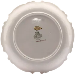 JLMENAU Graf von Henneberg Porzellan Schale – Handbemalt – Golddekor – Rosenmotiv - Bild 2