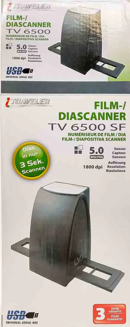 Traveler TV 6500 SF Dia- & Filmscanner USB 5MP - Bild 1