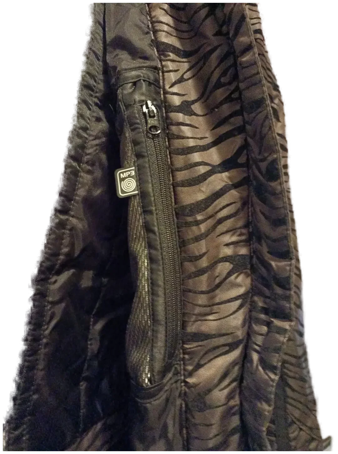 Safine by Etirel Damen Winterjacke braun-schwarz Gr. 38 - Hochwertige gestreifte Winterjacke – Bild 3