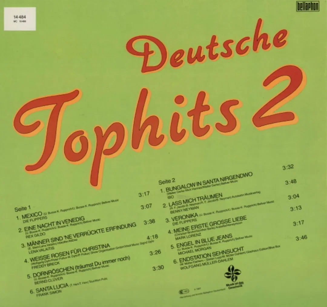 1987 Deutsche Tophits 2 - Vinyl-Schallplatte - Sehr guter Zustand – Bild 2