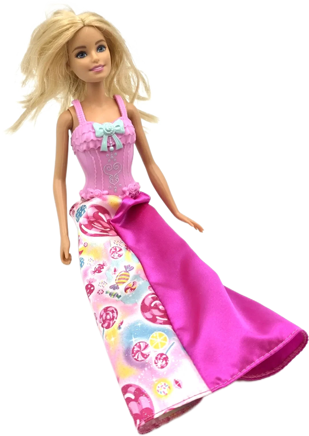 Mattel Barbie-Puppe mit pinkem Kleid - Bild 1