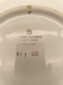 Wandteller Bauernmalerei, Tiroler Keramik, Vintage - Bild 2