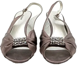 Graceland Damen Peeptoe Slingback Pumps grau/lila Gr. 38 – Vorschau 2