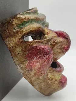 Kleine Metallmaske Wanddeko | Ethno-Charme - Bild 5