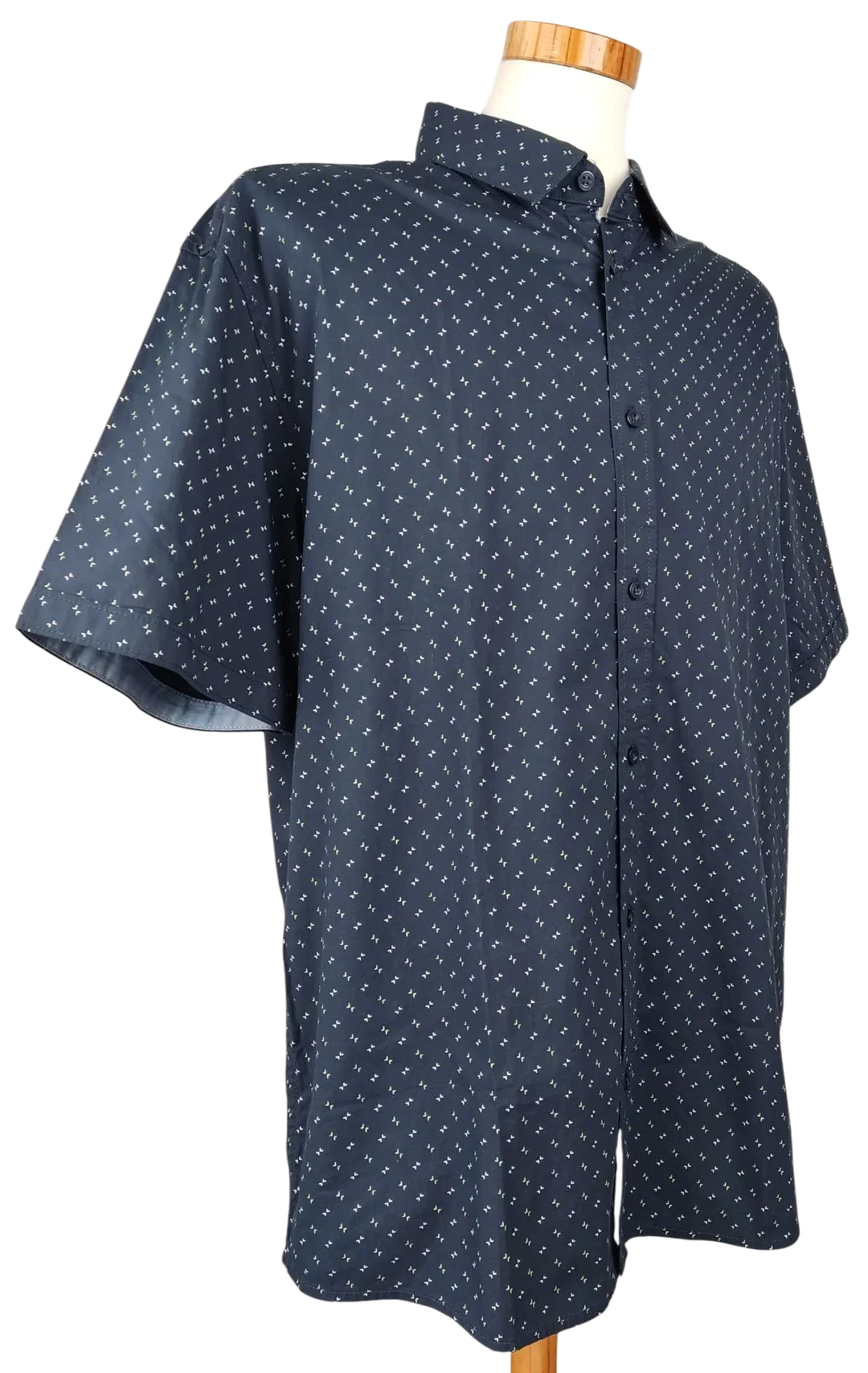 Tom Tailor Herren Kurzarmhemd, blau - Gr. XXXL  – Bild 3