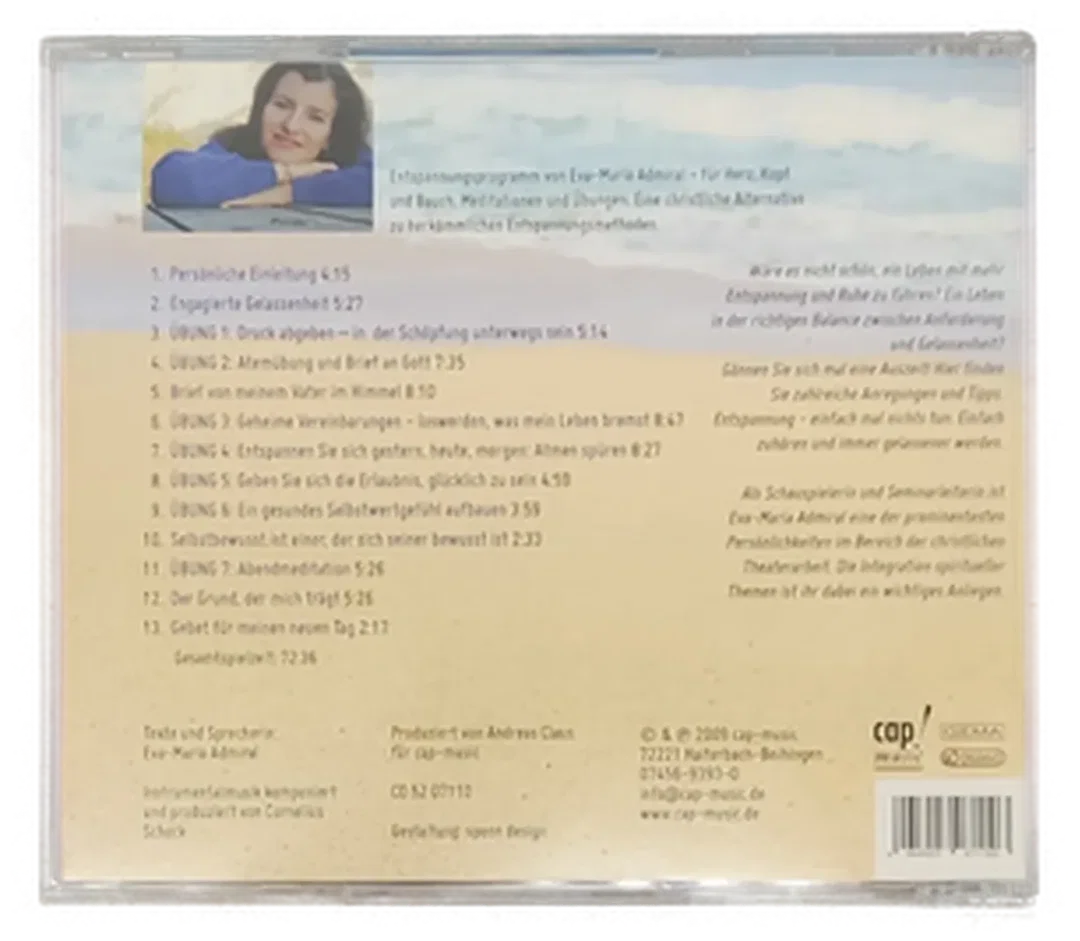 CD Hörspiel Eva-Maria Admiral "Erstmal gelassen" Entspannungsprogramm für Herz, Kopf und Bauch – Bild 2