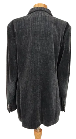 DINOMODA Damen Cordblazer, anthrazit - Gr. 42 - Bild 2