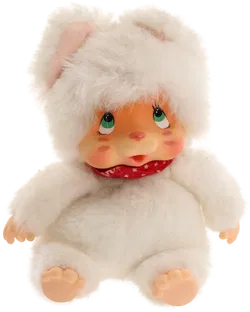 Vintage Monchhichi-ähnliche Puppe im Katzenkostüm - Sammlerstück - Bild 1