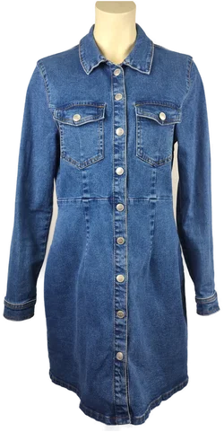 AMISU Jeanskleid Damen Gr. 42 in Blau | Denim-Klassiker