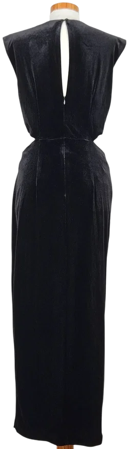 ZARA Damen Samtkleid, schwarz - Gr. S - Bild 2