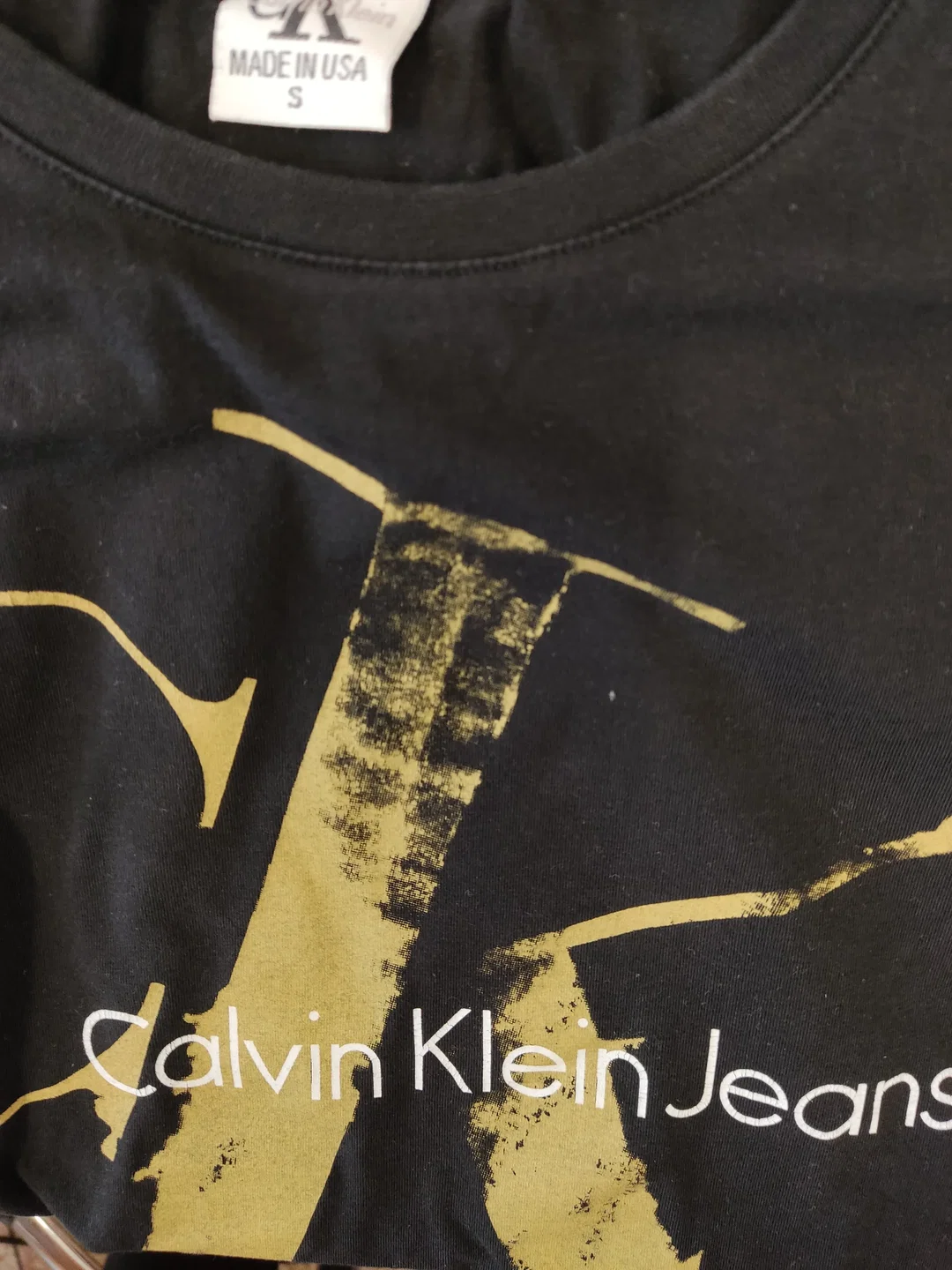 Calvin Klein Herren T-Shirt schwarz Gr. S – Bild 3