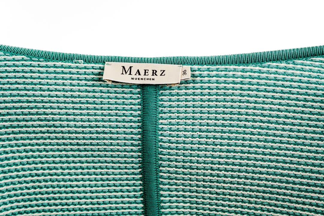 MAERZ Muenchen Strickjäckchen Gr. 36 türkis / weiß – Bild 2