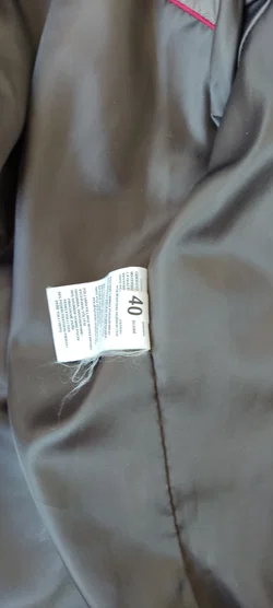 S.Milton, Luxuriöse echte Daunenjacke, erdfarben, verdeckte Knopfleiste, Damen - Gr.40 – Vorschau 6