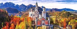 Ravensburger Puzzle 1000 Teile – Panorama Schloss Neuschwanstein – Deutschland Collection - Bild 2