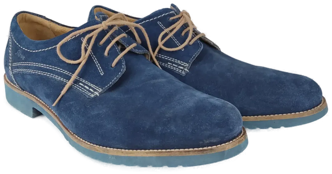 Sioux Herren Schnürschuh, blau - Gr. 43 - Bild 1