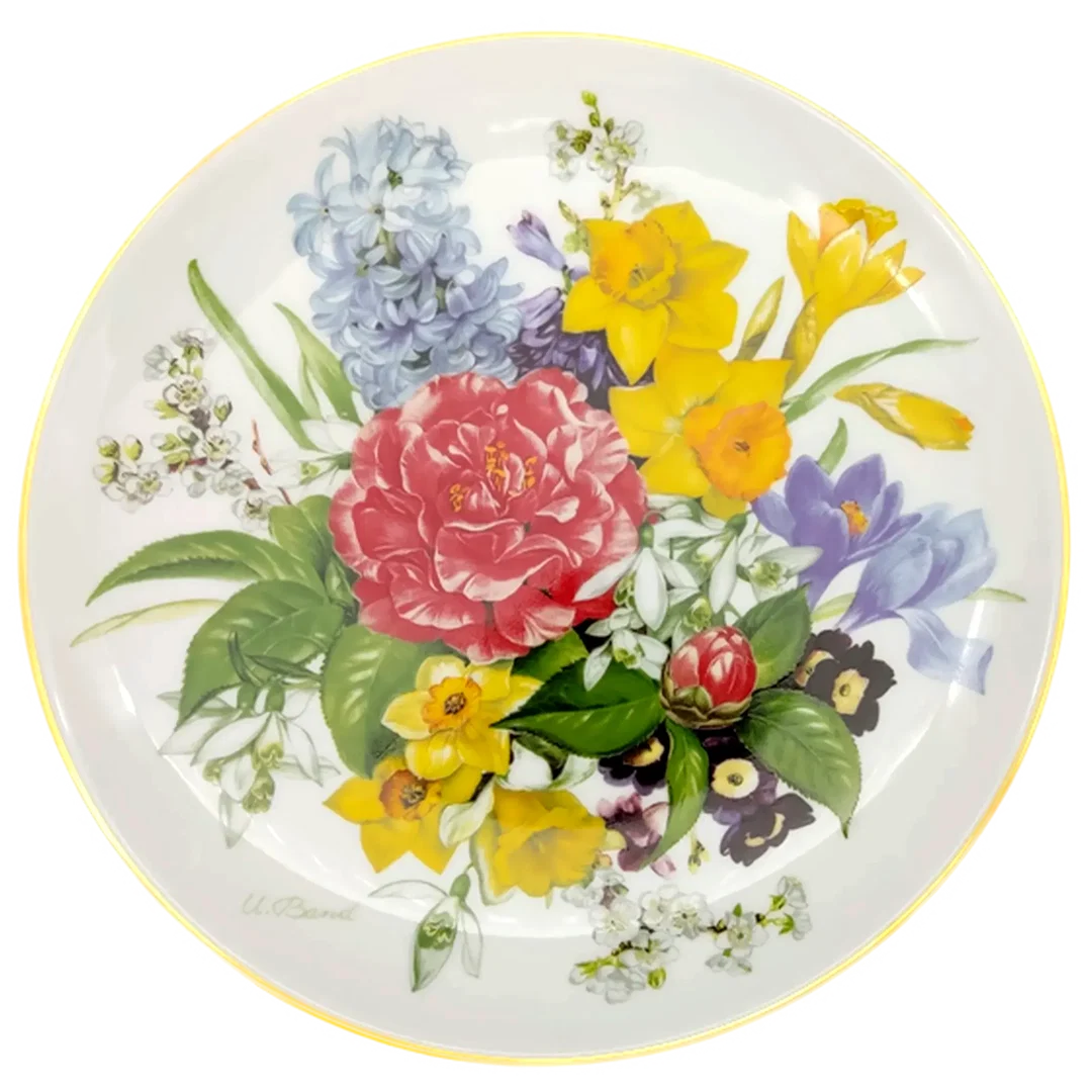 Hutschenreuther Sammelteller 1987 - „Frühlingsmorgen“ von Ursula Band (Teller 2870 B) – Bild 1