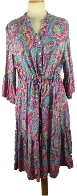 Midikleid Sonstige Bedruckt Gr.44 | Sommer-Spaziergang - Bild 1