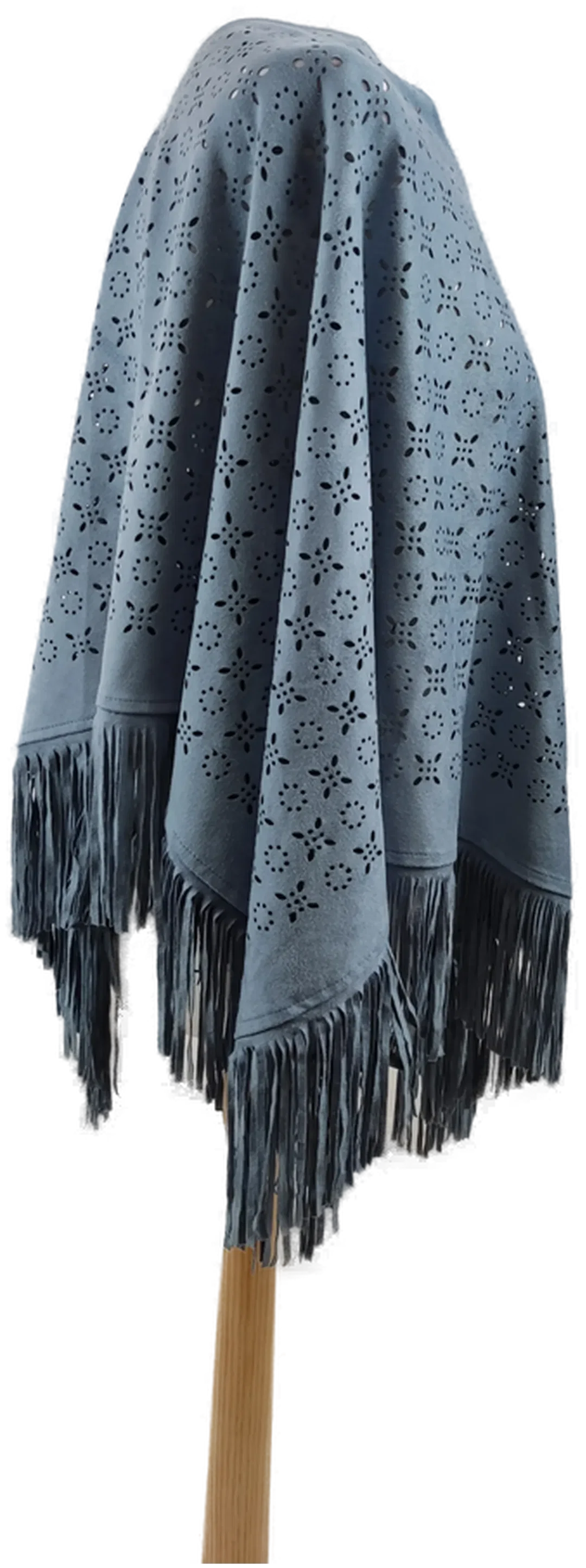 Poncho in Blau  – Bild 2