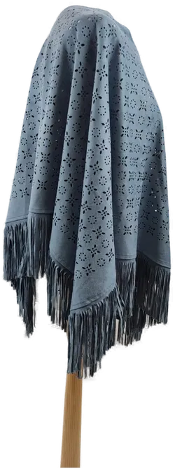 Poncho in Blau  - Bild 2