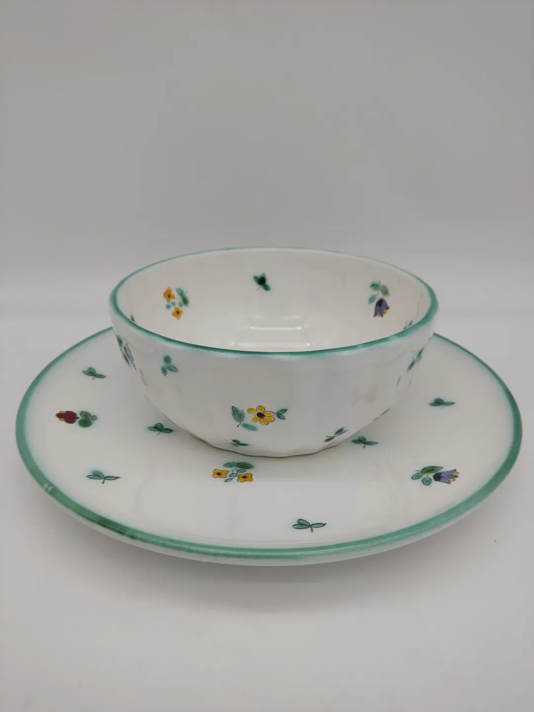 Gmundener Keramik / Streublumen - Großer Teller & Schüssel - Bild 1