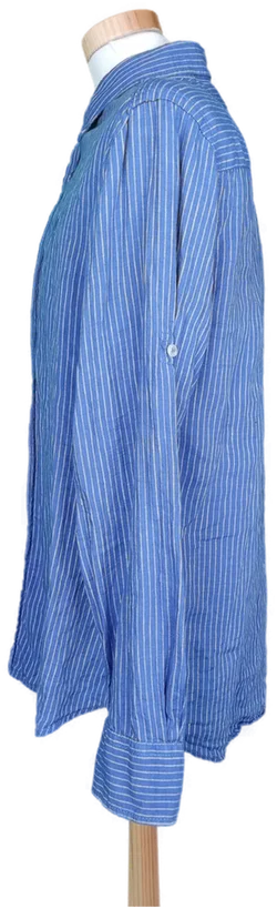 Jean Carriere Herren Hemd blau getreift - L – Vorschau 3