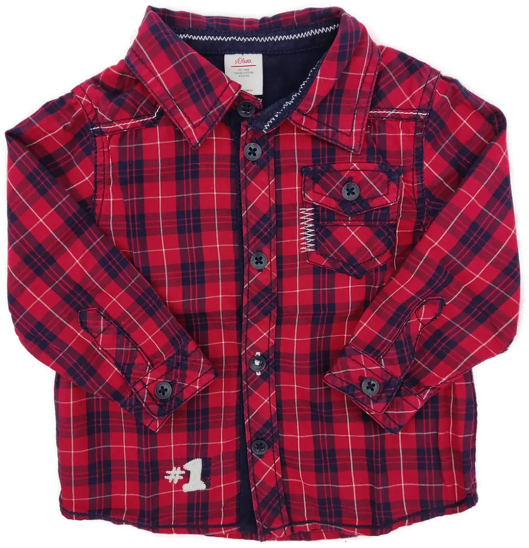 s.Oliver Baby Hemd rot Gr.74 - Bild 1
