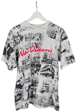 New Orleans Herren T-Shirt, weiß - Gr. L  - Bild 1
