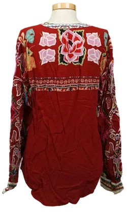 Desigual Damen Bluse rot gemustert Gr. M - Bild 2