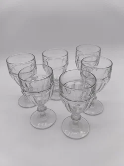 6 Stk. Libbey Gibraltar Kelchgläser/Weinkelche, DuraTuff USA, Formnr. 27 – Vorschau 1