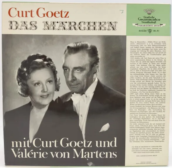 Vinyl LP - Curt Goetz, Valérie von Martens - Das Märchen  – Bild 2