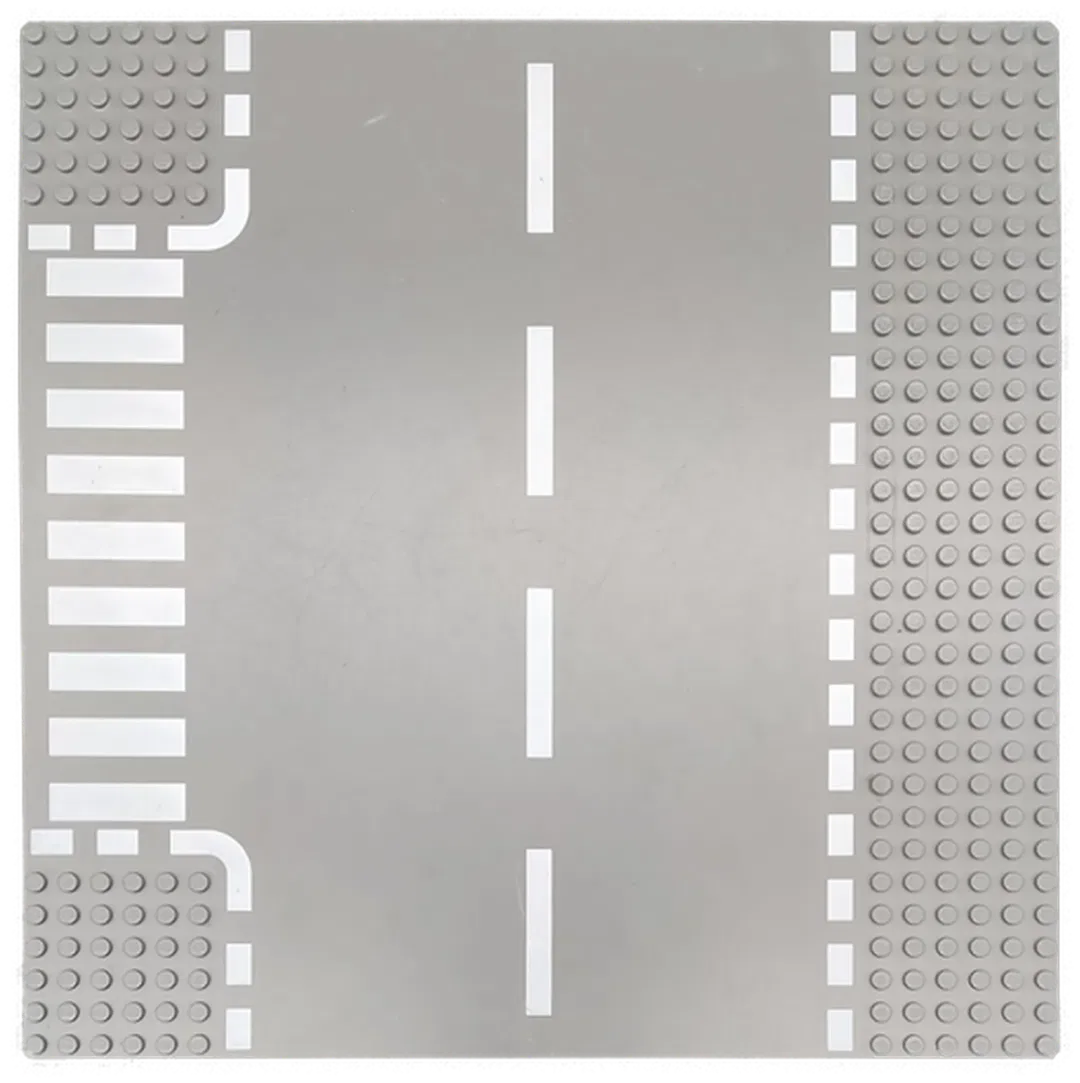 LEGO Grundplatte mit Straße 32 x 32 Noppen dunkelgrau - Bild 1