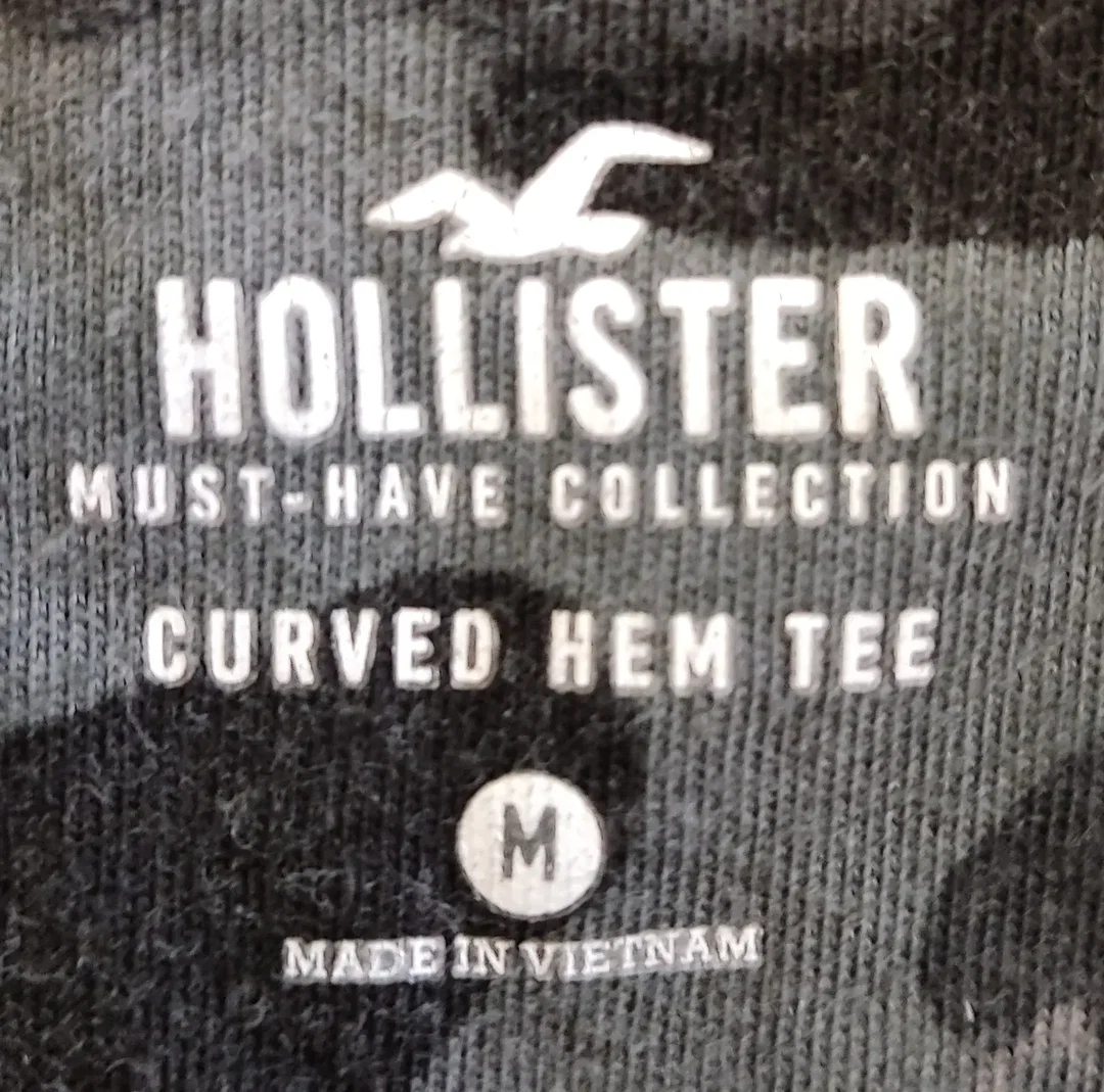 Hollister Herrenshirt grau/schwarz Gr. M – Bild 3
