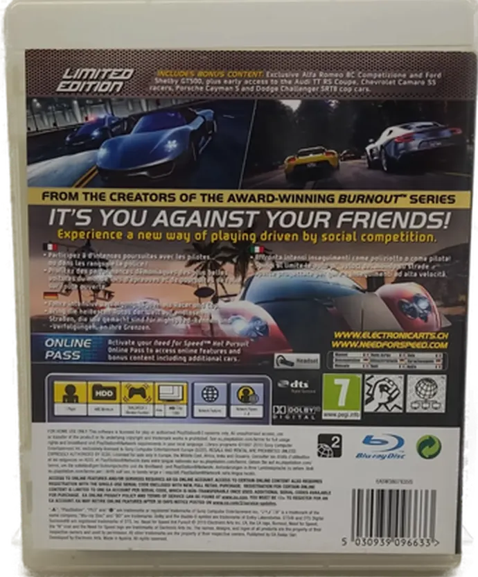 Playstation Sony PS3 Spiel "Need for Speed Hot Pursuit" – Bild 2
