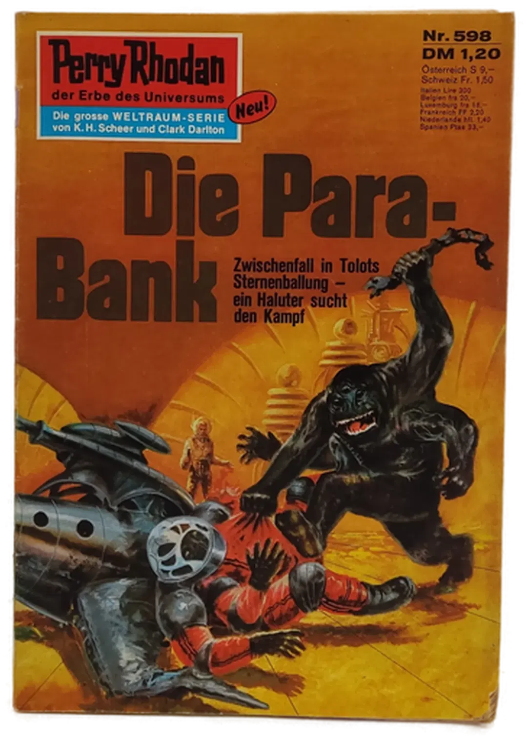 Romanheft Perry Rhodan Die Para Bank Erstauflage Nr.598 - Bild 1