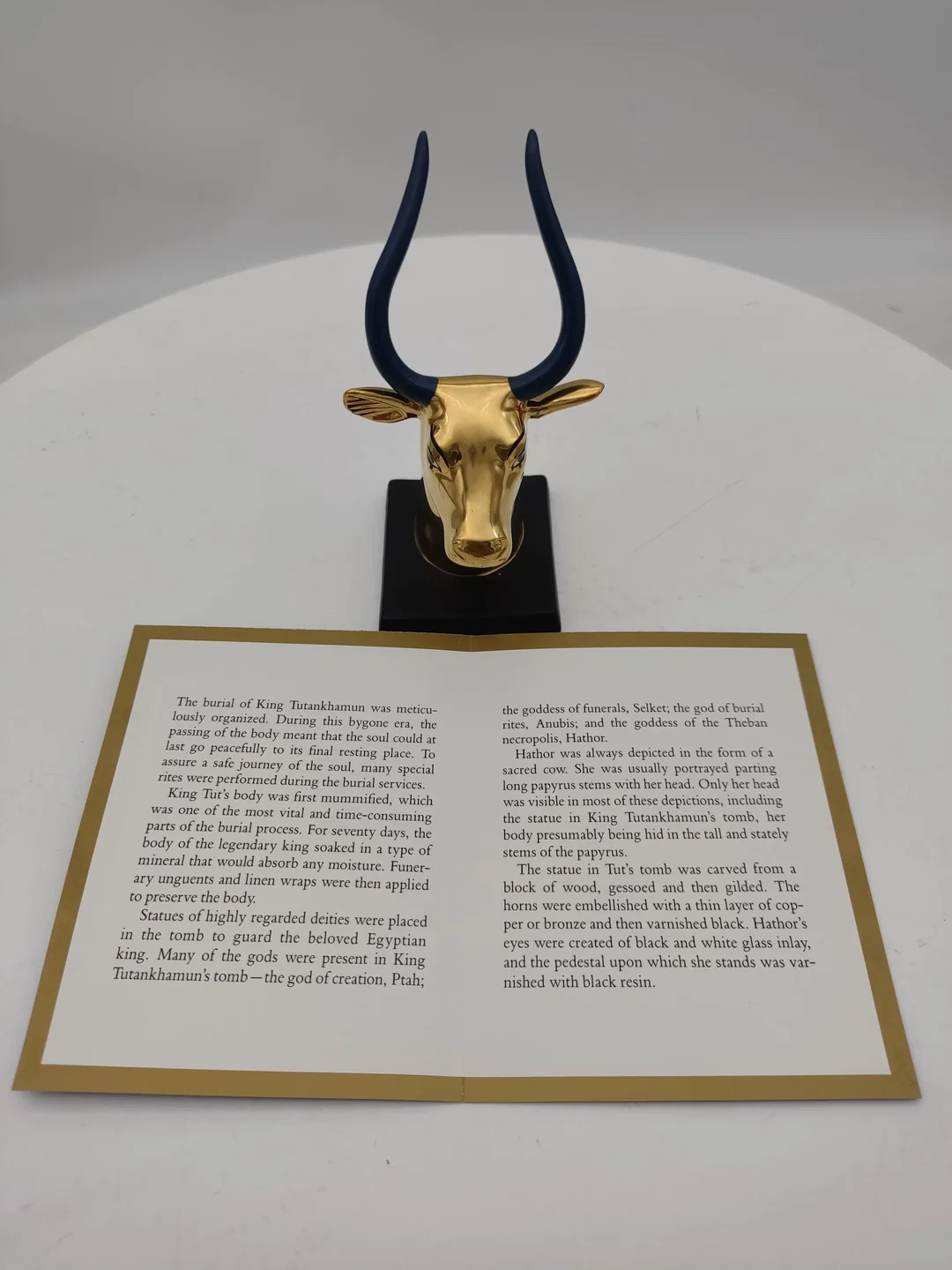 Goldener Sacred Cow Porzellan & Zertifikat von Franklin Mint | Limitierte Rarität – Bild 8