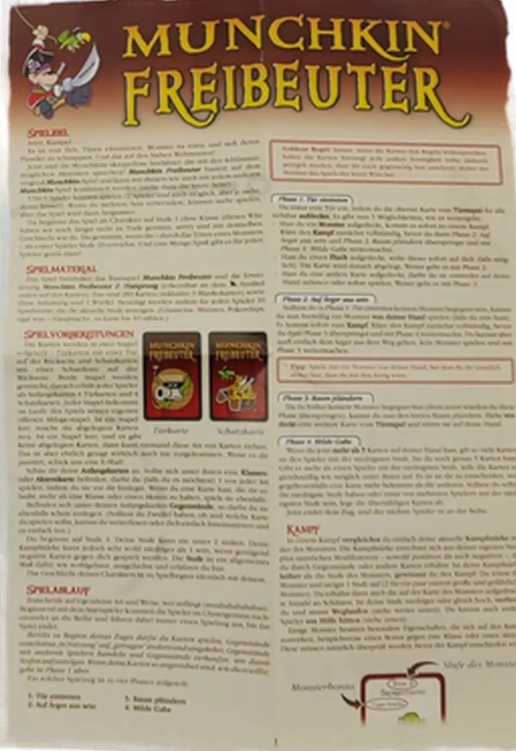 Pegasus Spiele / Munchkin Freibeuter, Basisspiel + Erweiterung  – Bild 3