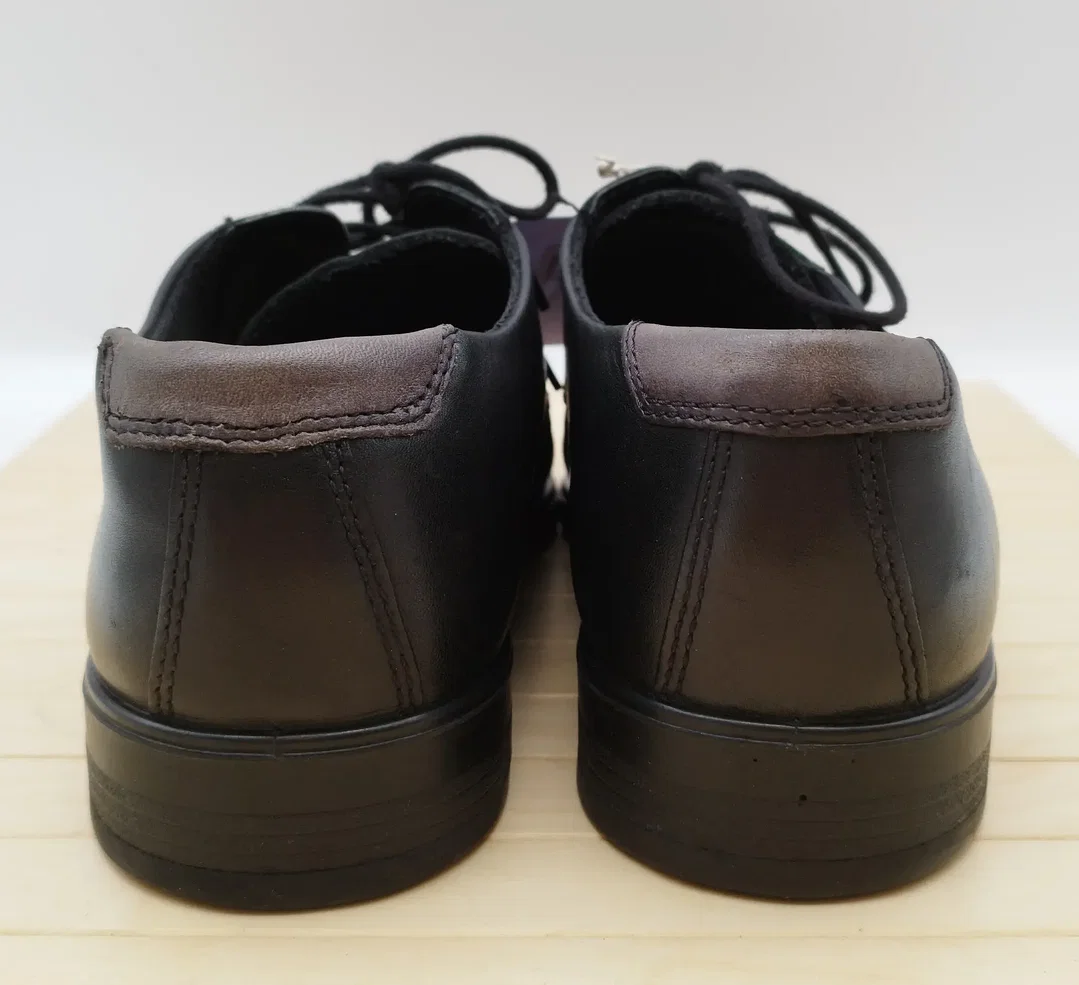 Ecco Herren Halbschuhe Leder Gr. 43 - neu besohlt  – Bild 4