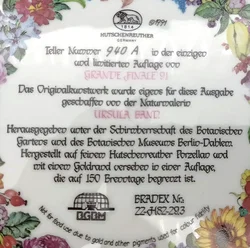 Hutschenreuther Sammelteller - „Grande Finale 1991“ von Ursula Band (Teller 940 A) – Vorschau 3